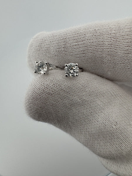 14k White Gold .5ctw VS/VVS Lab Diamond Studs