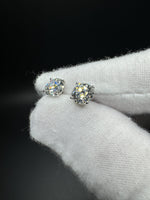 14k White Gold 3ctw VS/VVS Lab Diamond Studs