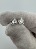 14k White Gold 2ctw VS/VVS Lab Diamond Studs