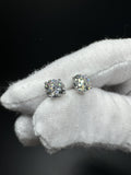 14k White Gold 3ctw VS/VVS Lab Diamond Studs