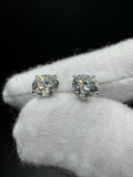 14k White Gold 3ctw VS/VVS Lab Diamond Studs